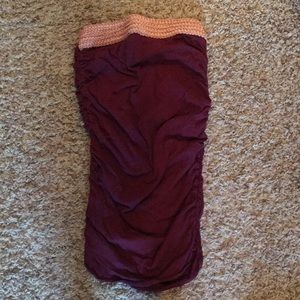 Sweetees strapless top with rope detailing